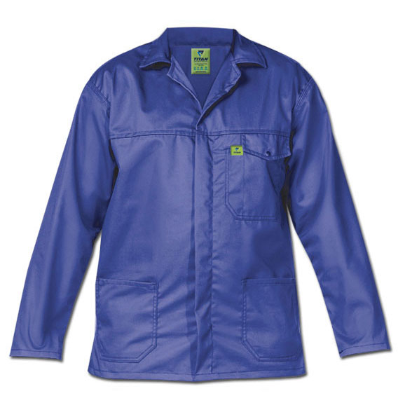 Titan Premium Royal Blue Workwear Jacket FTS Safety
